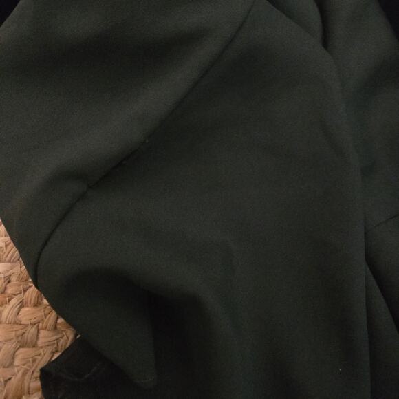 Ted Baker Bow Collar Detail Blouse Dark Green Size 2 MSRP $189 - Picture 7 of 7